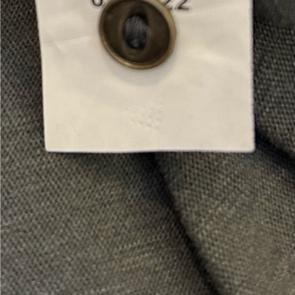 Lucky brand Embroidered V-Neck / NWT charcoal grey blouse top SP - Picture 8 of 13